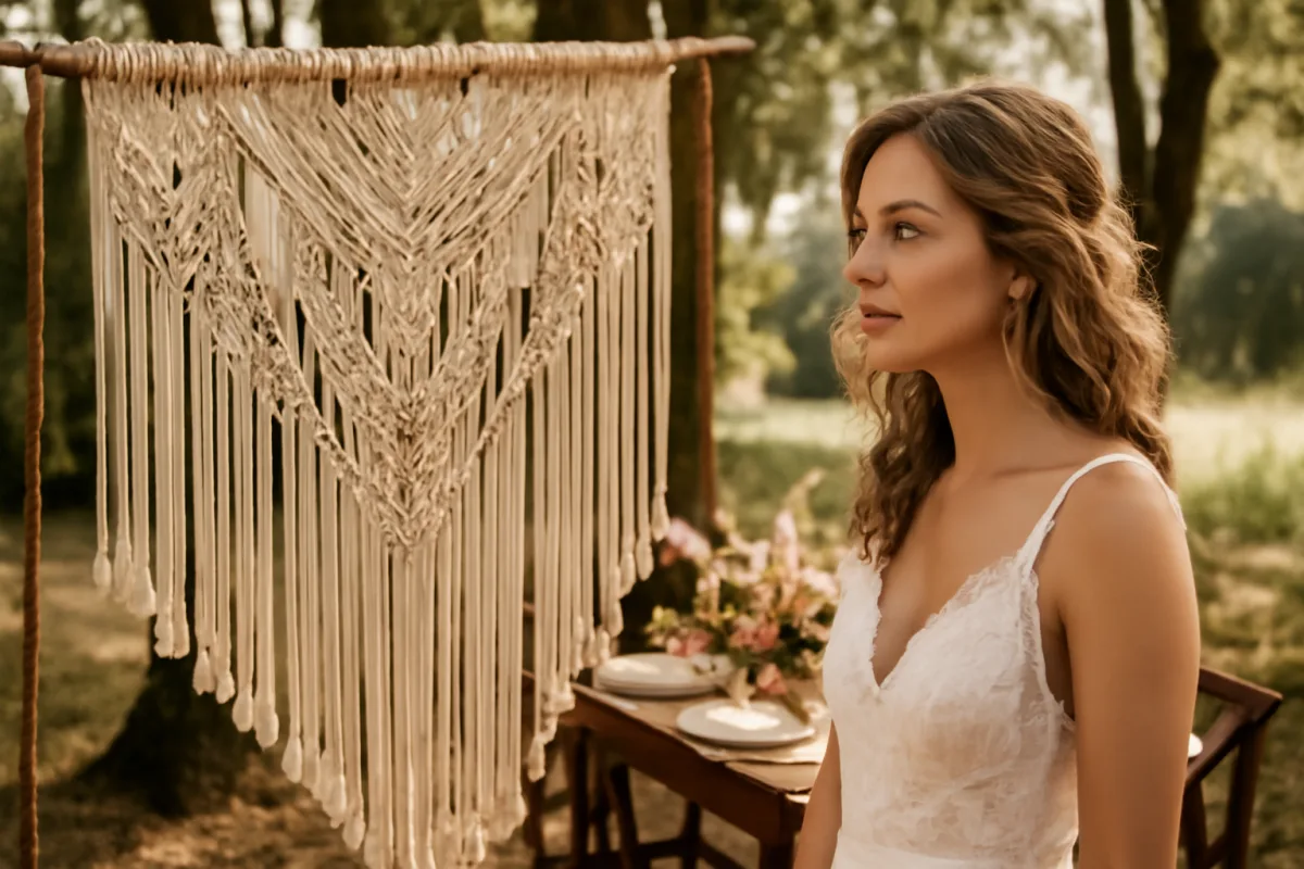 Nelle cerimonie boho vanno ancora i macramè? Il motivo per cui piacciono così tanto anche a chi non ama il rustico